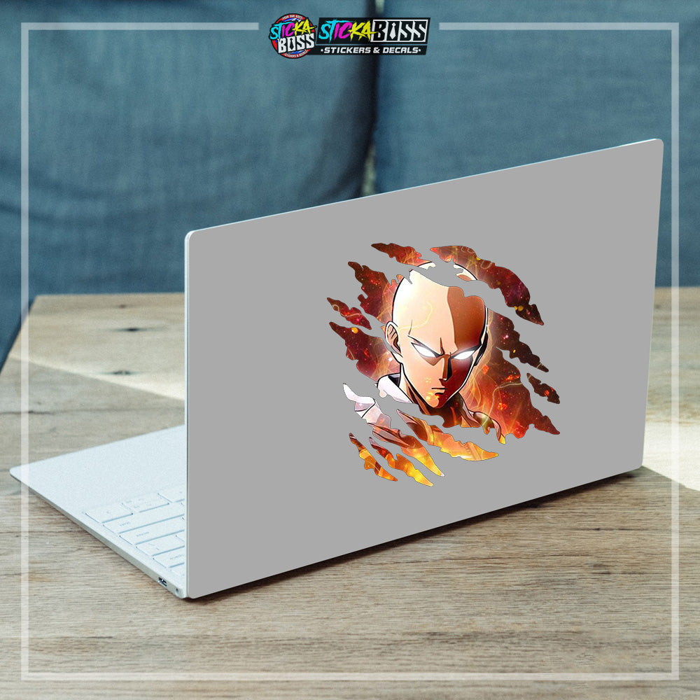 ONE PUNCH  MAN | ANIME SCRATCH STICKER【VINYL PRINTED】( LAMINATED / WATERPROOF )【Stickaboss】
