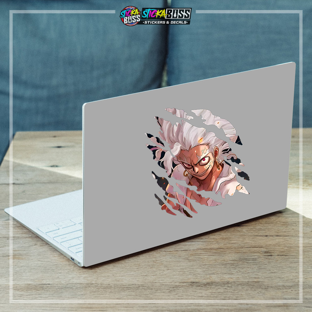 LUFFY GEAR  4&5 | ANIME SCRATCH STICKER【VINYL PRINTED】( LAMINATED / WATERPROOF )【Stickaboss】