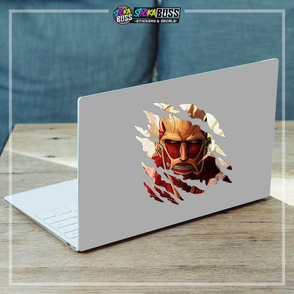 ATTACK ON TITAN PART  | ANIME SCRATCH STICKER【VINYL PRINTED】( LAMINATED / WATERPROOF )【Stickaboss】