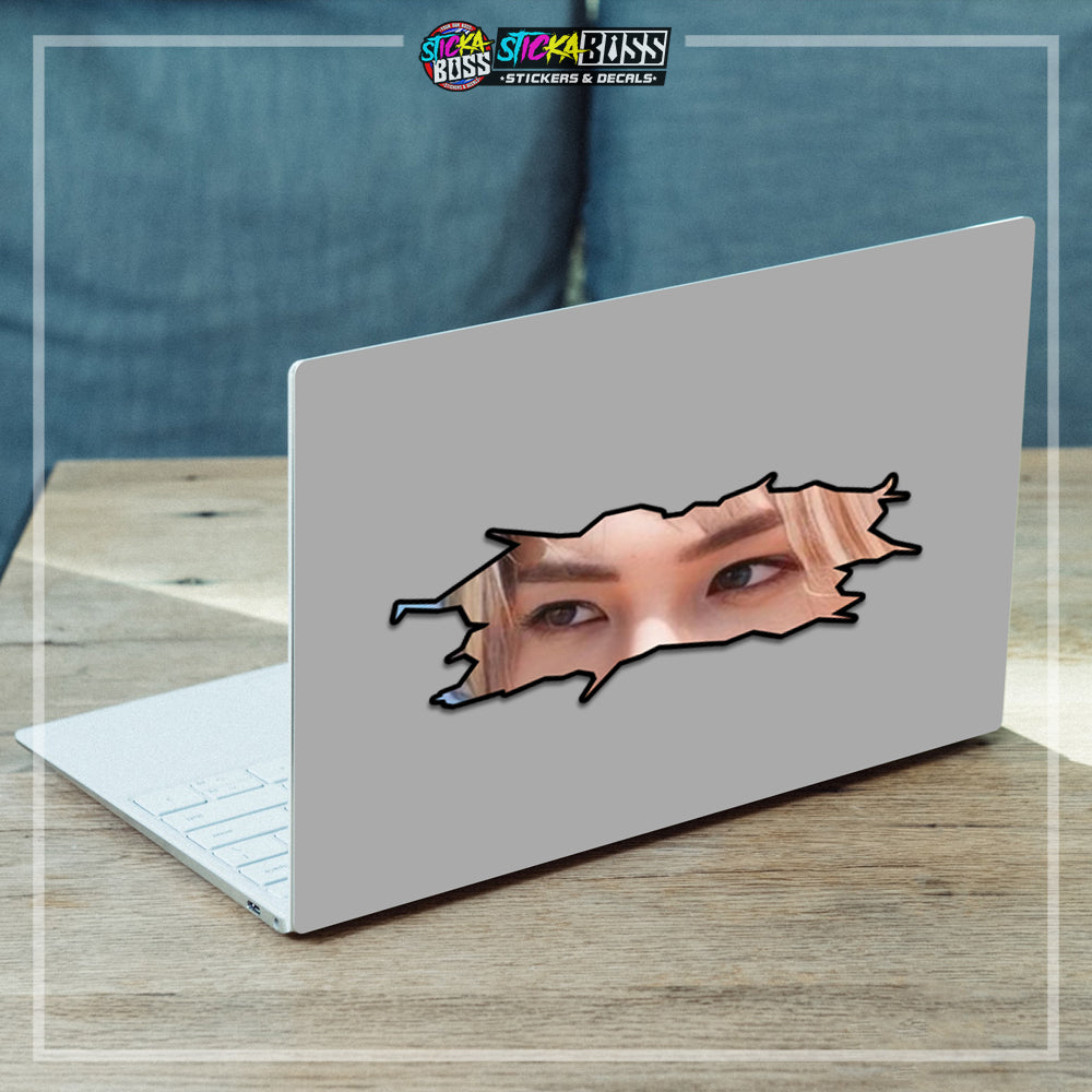 KPOP-STRAYKIDS | CRACK PEEKERS  ( ANIME VINYL STICKER DECALS )【Stickaboss】