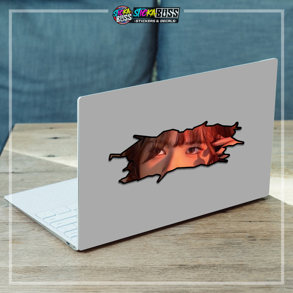 KPOP-TWICE | CRACK PEEKERS  ( ANIME VINYL STICKER DECALS )【Stickaboss】