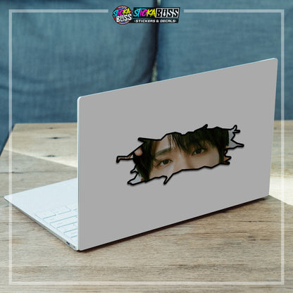 KPOP-SEVENTEEN | CRACK PEEKERS  ( ANIME VINYL STICKER DECALS )【Stickaboss】