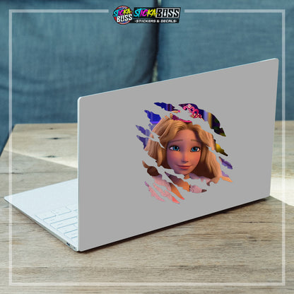 BARBIE   | ANIME SCRATCH STICKER【VINYL PRINTED】( LAMINATED / WATERPROOF )【Stickaboss】