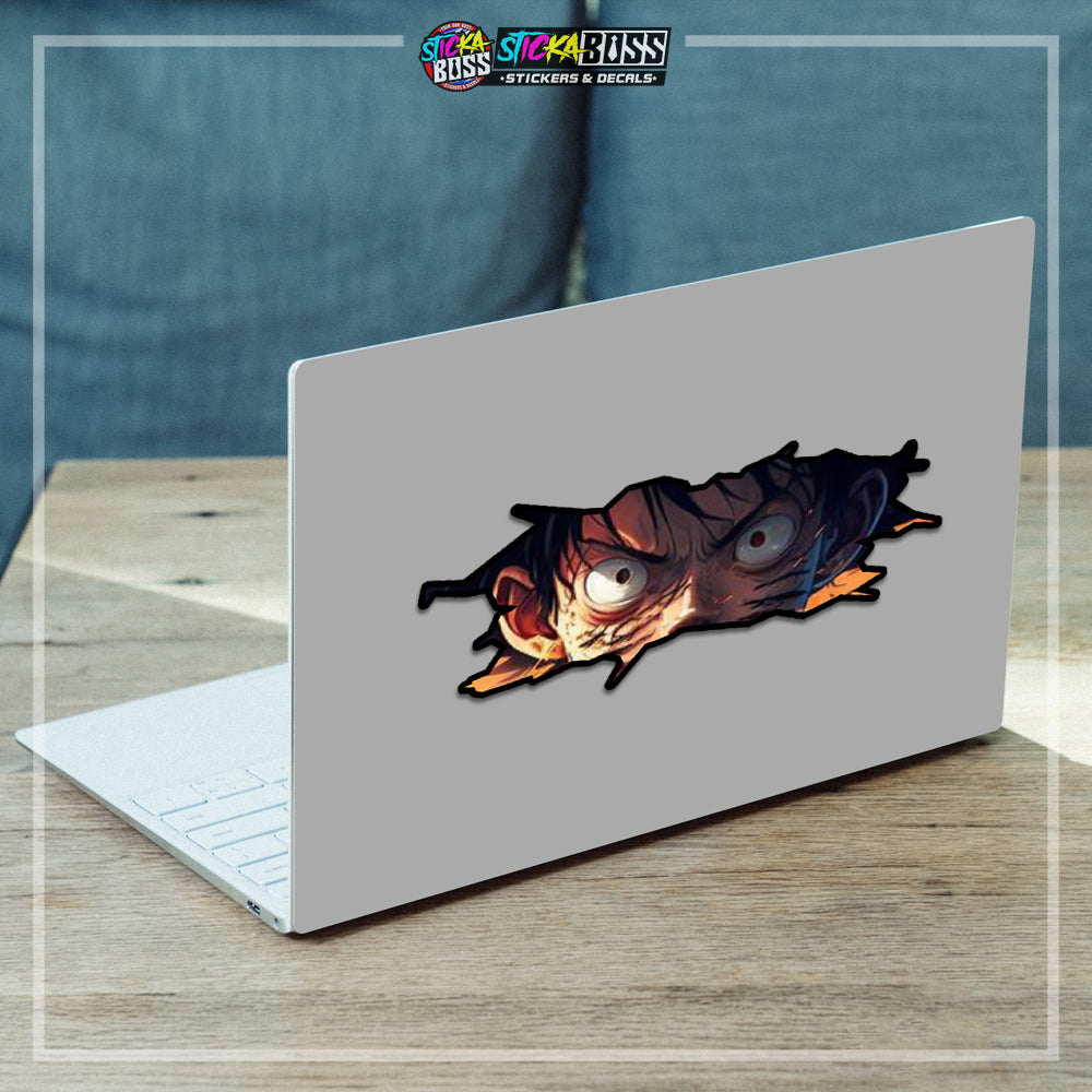 ONEPIECE | CRACK PEEKERS  ( ANIME VINYL STICKER DECALS )【Stickaboss】