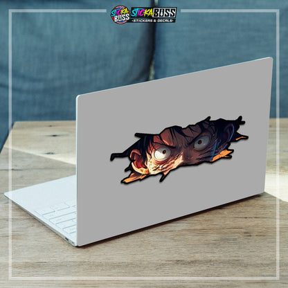 ONEPIECE | CRACK PEEKERS  ( ANIME VINYL STICKER DECALS )【Stickaboss】