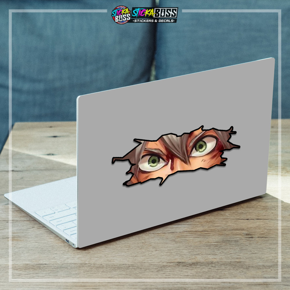 BLACK CLOVER | CRACK PEEKERS  ( ANIME VINYL STICKER DECALS )【Stickaboss】
