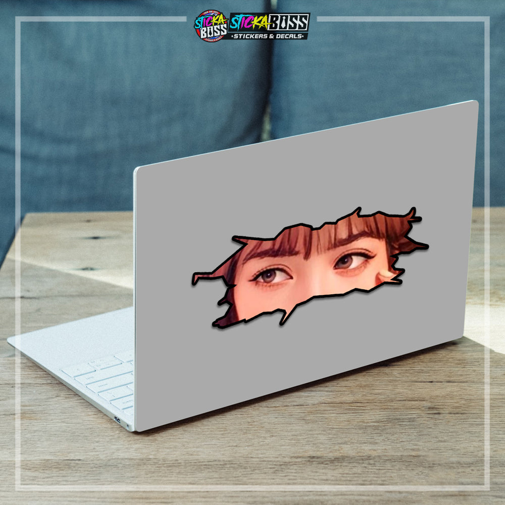 KPOP- BLACKPINK | CRACK PEEKERS  ( ANIME VINYL STICKER DECALS )【Stickaboss】