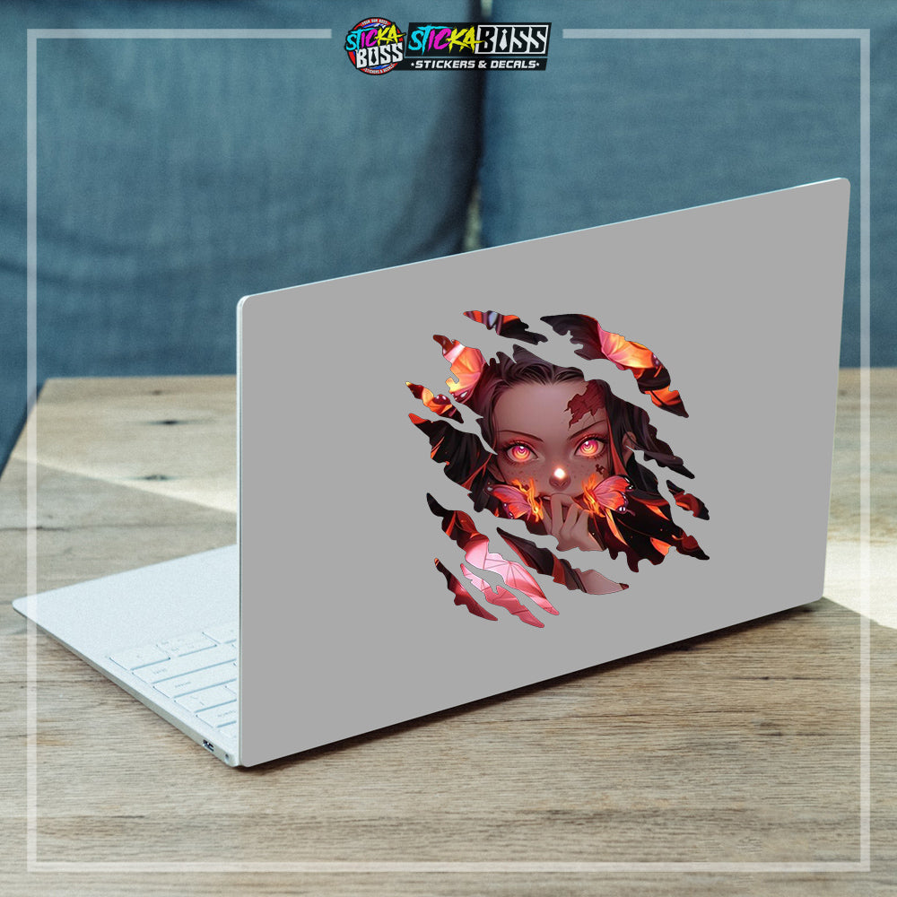 DEMONSLAYER | ANIME SCRATCH STICKER【VINYL PRINTED】( LAMINATED / WATERPROOF )【Stickaboss】