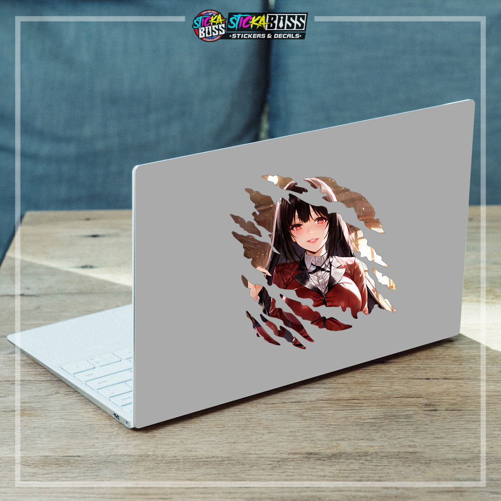 KAKEGURUI | ANIME SCRATCH STICKER【VINYL PRINTED】( LAMINATED / WATERPROOF )【Stickaboss】