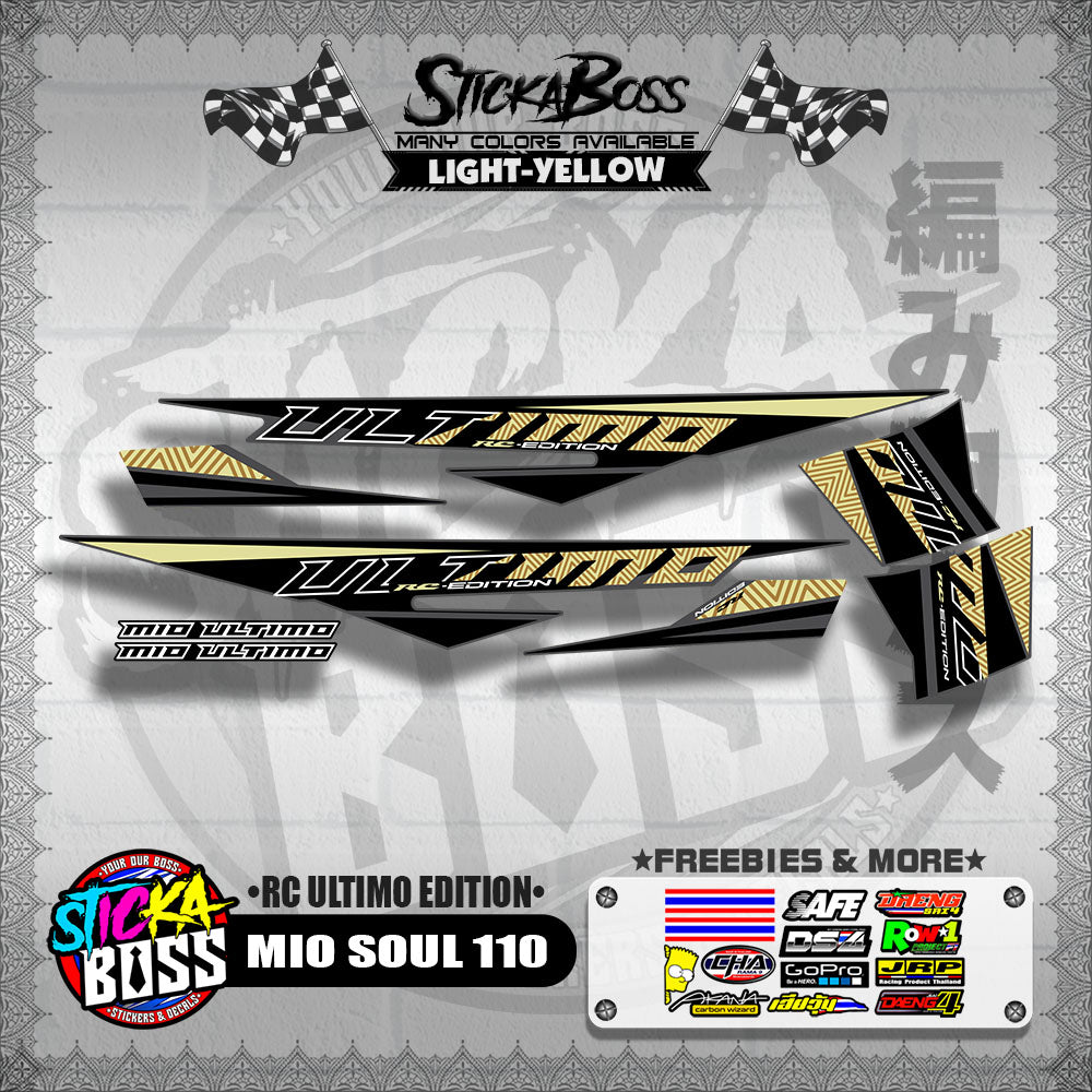 MIO SOUL 110 DECALS ( RC ULTIMO EDITION )【WITH FREEBIES】