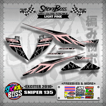 SNIPER 135 DECALS ( EXCITER 2010 )【WITH FREEBIES】