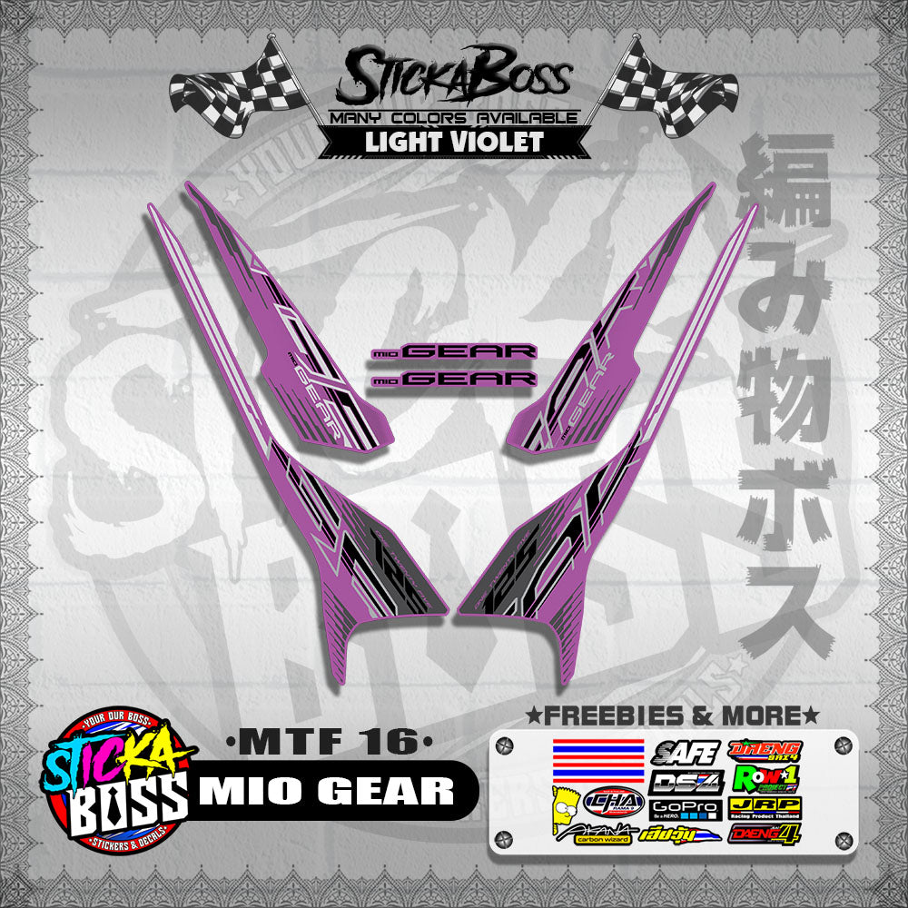 MIO GEAR DECALS ( MTF 16 )【WITH FREEBIES】