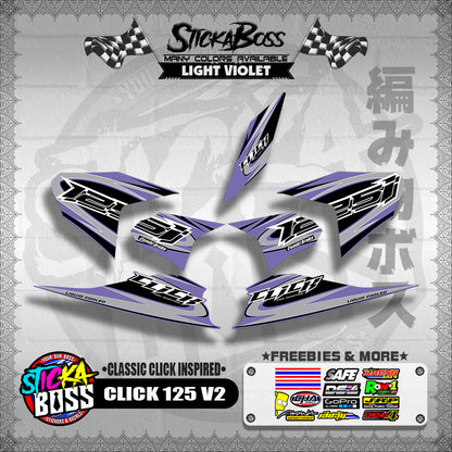 CLICK 125 V2 DECALS ( CLASSIC CLICK INSPIRED )【WITH FREEBIES】