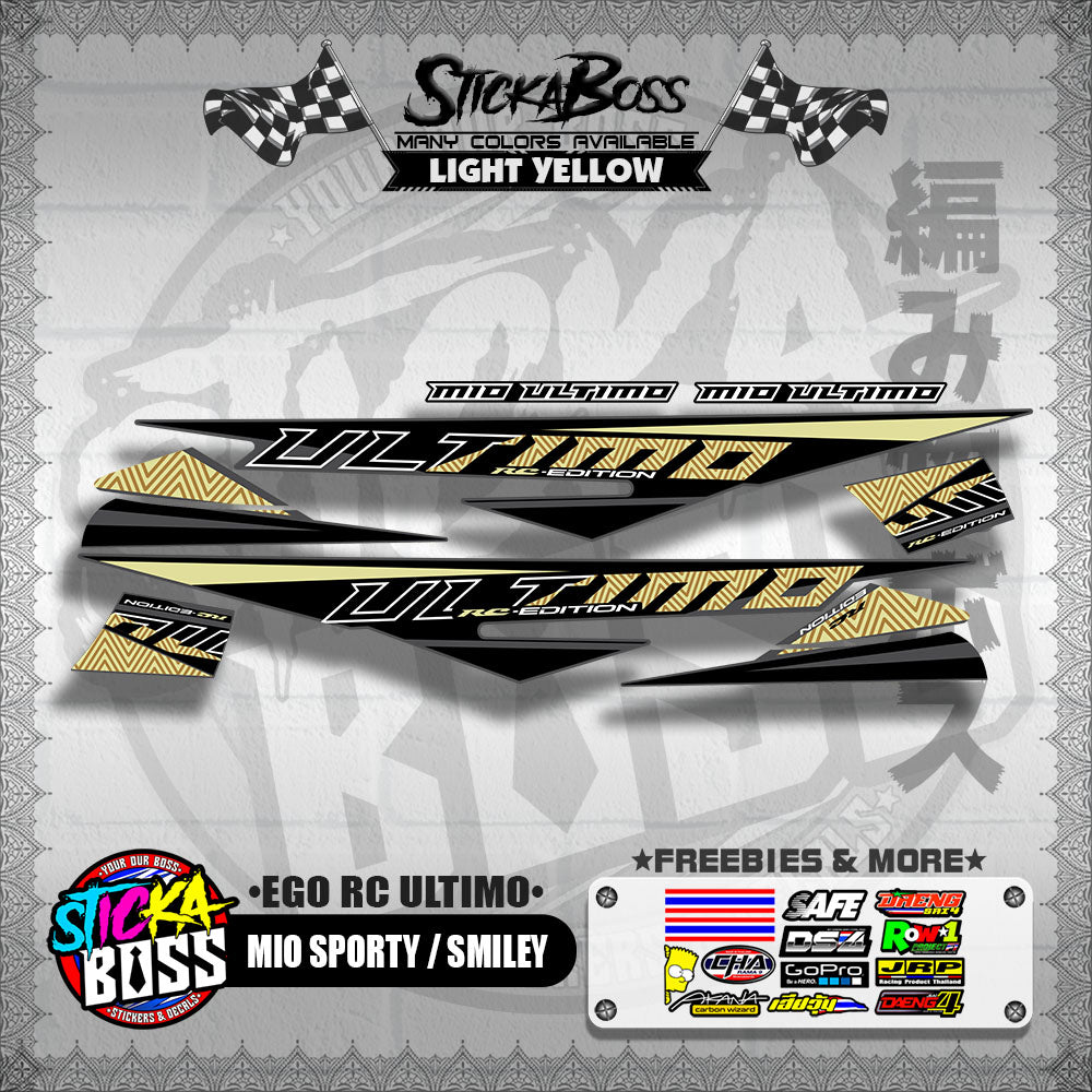 MIO SPORTY / SMILEY DECALS ( EGO RC ULTIMO )【WITH FREEBIES】