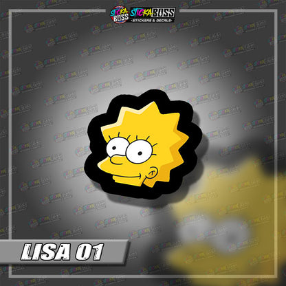 THE SIMPSONS | ANIME PEEKER STICKER【VINYL PRINTED】( LAMINATED / WATERPROOF )