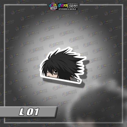 DEATH NOTE | ANIME PEEKER STICKER【VINYL PRINTED】( LAMINATED / WATERPROOF )