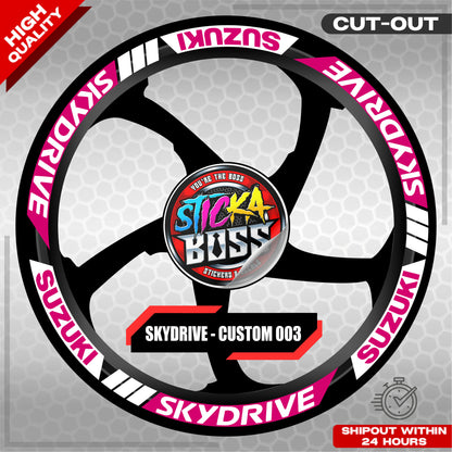 SKYDRIVE MAG STICKER SET ( 2 MAGS ) - CUSTOM 003 | VINYL WATERPROOF CUT-OUT DECALS