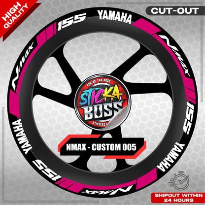 NMAX 155 MAG STICKER SET ( 2 MAGS ) - CUSTOM 005 | VINYL WATERPROOF CUT-OUT DECALS