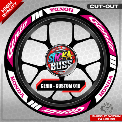 GENIO MAG STICKER SET ( 2 MAGS ) - CUSTOM 010 | VINYL WATERPROOF CUT-OUT DECALS