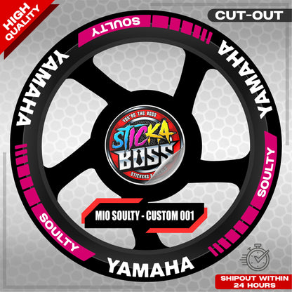 MIO SOULTY MAG STICKER SET ( 2 MAGS ) - CUSTOM 001 | VINYL WATERPROOF CUT-OUT DECALS