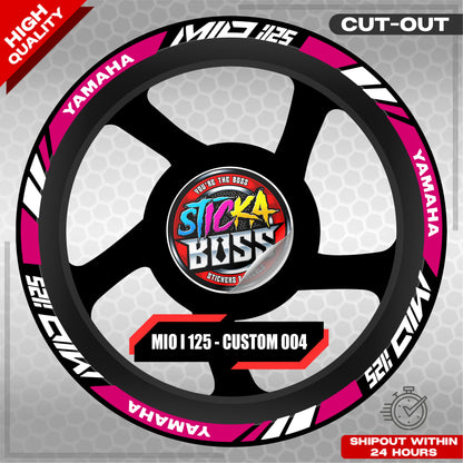 MIO I 125 MAG STICKER SET  ( 2 MAGS ) - CUSTOM 004 | VINYL WATERPROOF CUT-OUT DECALS