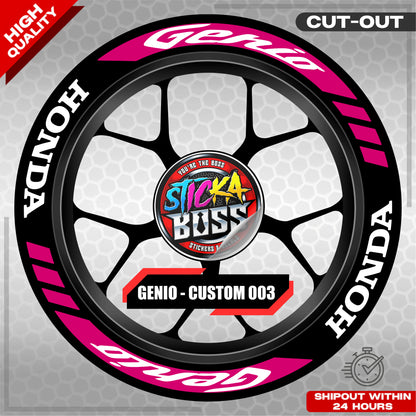 GENIO MAG STICKER SET ( 2 MAGS ) - CUSTOM 003 | VINYL WATERPROOF CUT-OUT DECALS