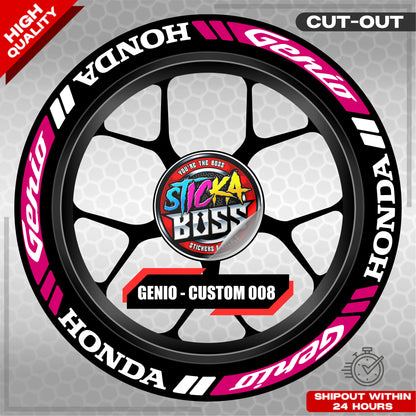 GENIO MAG STICKER SET ( 2 MAGS ) - CUSTOM 008 | VINYL WATERPROOF CUT-OUT DECALS