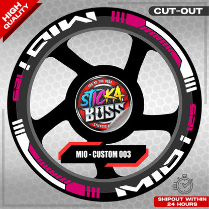 MIO I 125 MAG STICKER SET  ( 2 MAGS ) - CUSTOM 003 | VINYL WATERPROOF CUT-OUT DECALS