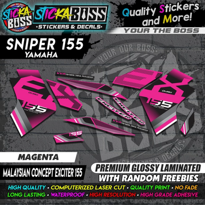 SNIPER 155 New Stock Decals [ MALAYSIAN CONCEPT EXCITER 155 ]