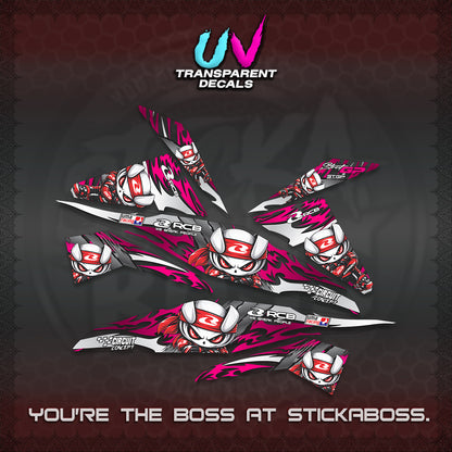 BEAT FI V1 UV TRANSPARENT DECALS (2026 NEW RCB 2.0 DESIGN) STICKER KITS BY STICKABOSS