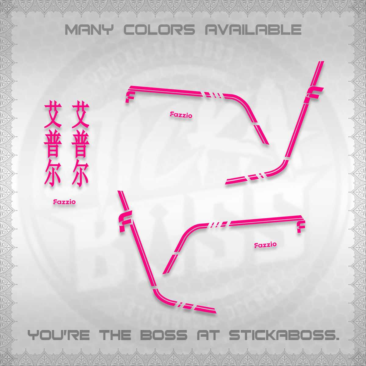 FAZZIO DECALS (2026 JAPAN LINES) STICKER KITS BY STICKABOSS