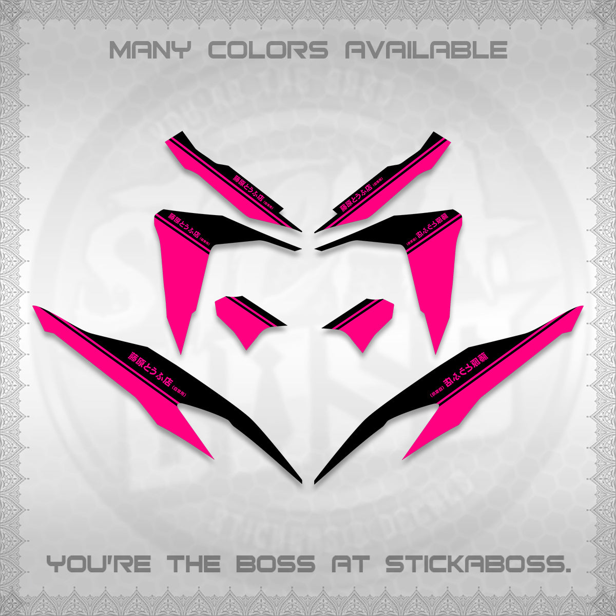 CLICK V2 DECALS (TRUENO STYLE DESIGN) STICKER KITS BY STICKABOSS