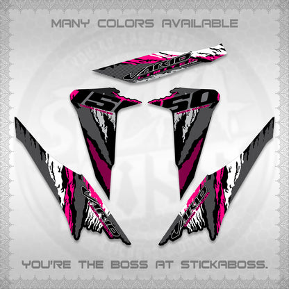 CLICK 150 V2 VARIO DECALS (2022 SPECIAL SPLASH DESIGN) STICKER KITS BY STICKABOSS