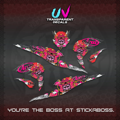 BEAT FI INDO UV TRANSPARENT DECALS (2026 NEW SAMURAI MOTIF) STICKER KITS BY STICKABOSS