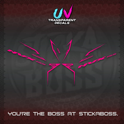 AEROX 155 V2 UV TRANSPARENT STRIPING DECALS (2022 NVX 1-TONE) STICKER KITS BY STICKABOSS