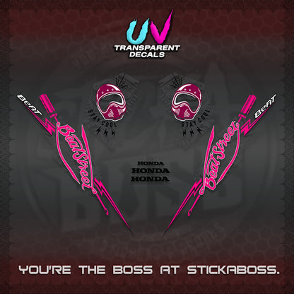 BEAT FI V2 UV TRANSPARENT DECALS (2026 BEATSTREET DESIGN) STICKER KITS BY STICKABOSS