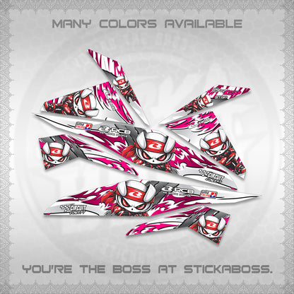 BEAT FI V1 FOR WHITE DECALS (2026 NEW RCB 2.0 DESIGN) STICKER KITS BY STICKABOSS