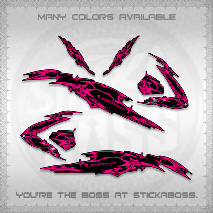 CLICK 125 V3 VARIO DECALS (2026 TRIBAL LIGHTNING DESIGN) STICKER KITS BY STICKABOSS