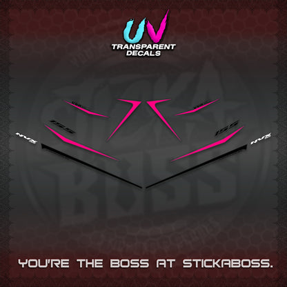 AEROX 155 V2 UV TRANSPARENT DECALS (2026 NVX MINIMALIST 01) STICKER KITS BY STICKABOSS