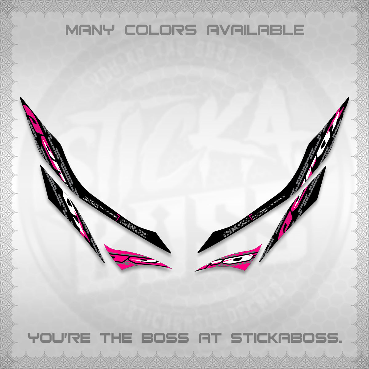 AEROX 155 V1 DECALS (NEW 2026 VORTEX) STICKER KITS BY STICKABOSS