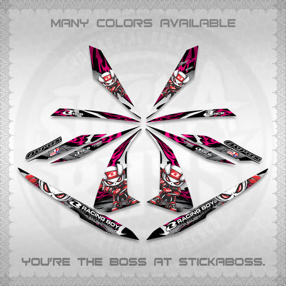 AEROX 155 V1 DECALS (2026 NEW RCB 2.0 DESIGN) STICKER KITS BY STICKABOSS