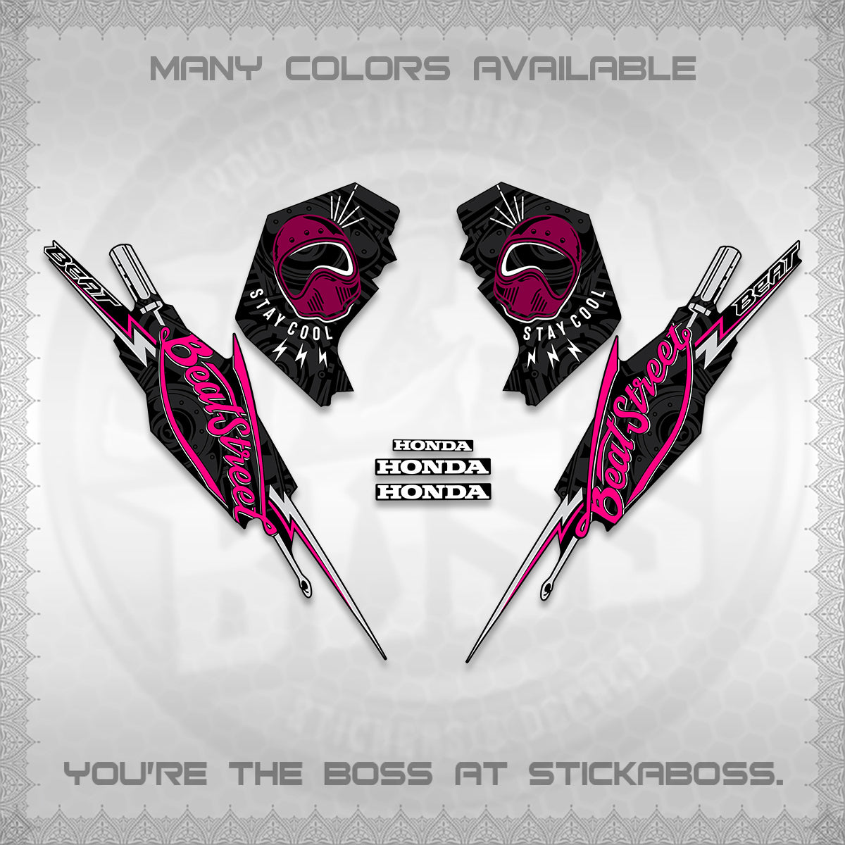 BEAT FI V2 DECALS (2026 BEATSTREET DESIGN) STICKER KITS BY STICKABOSS