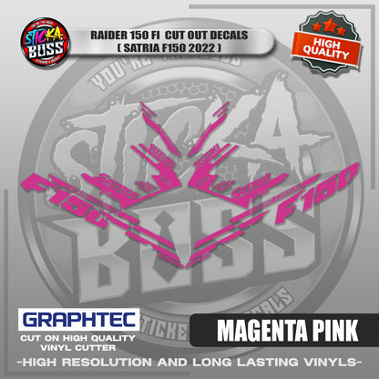 RAIDER 150 FI CUT OUT DECALS ( SATRIA F150 2022 ) | VINYL WATERPROOF CUT-OUT STICKER DECALS