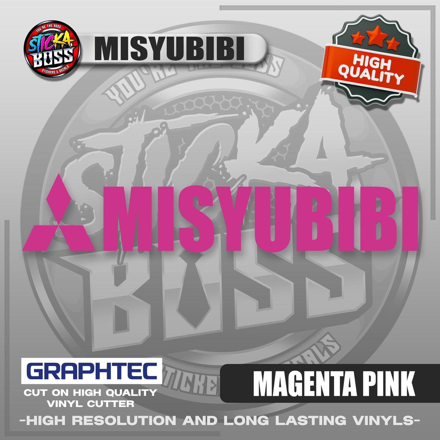 MISYUBIBI | VINYL WATERPROOF CUT-OUT STICKER DECALS【Stickaboss】
