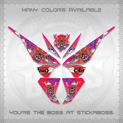 CLICK 125 V1 VARIO DECALS (2026 NEW SAMURAI MOTIF) STICKER KITS BY STICKABOSS