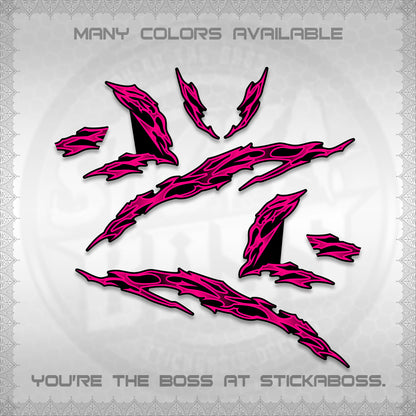 CLICK 125 V3 DECALS (2026 T2 LIGHTNING DESIGN) STICKER KITS BY STICKABOSS