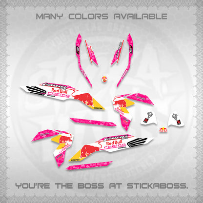 CLICK V3 DECALS (2026 BULLREDS RACE DESIGN) STICKER KITS BY STICKABOSS