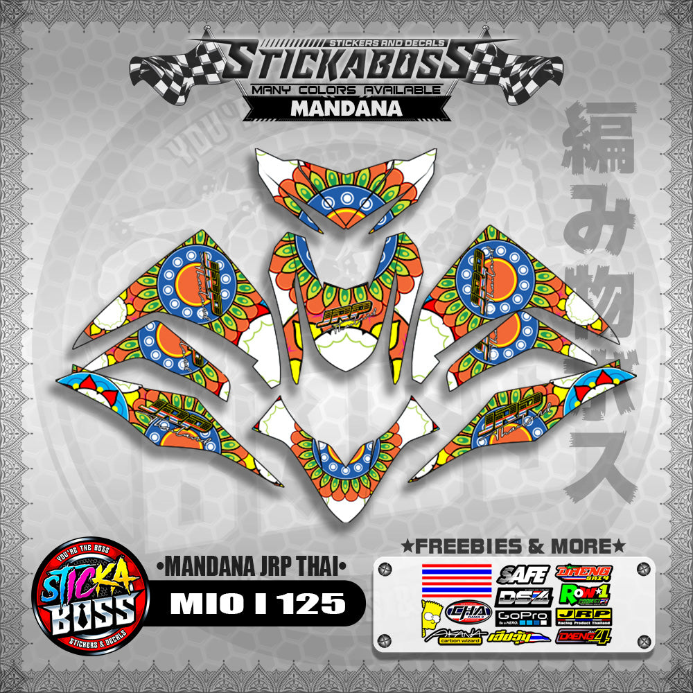 MIO I 125 STICKER DECALS ( MANDANA JRP THAI )【WITH FREEBIES】