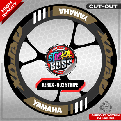 AEROX MAG STICKER SET ( 2 MAGS ) - 002 STRIPE | VINYL WATERPROOF CUT-OUT DECALS