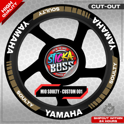 MIO SOULTY MAG STICKER SET ( 2 MAGS ) - CUSTOM 001 | VINYL WATERPROOF CUT-OUT DECALS
